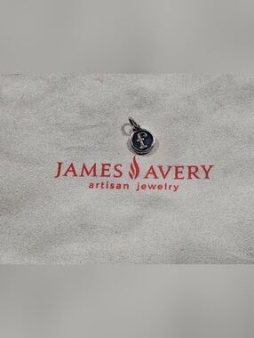 James Avery Sterling Vintage Type Initial Charm